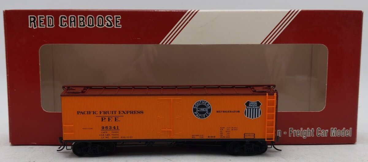 Red Caboose 34154-5 HO Scale Pacific Fruit Express Refrigerator Car #96341 EX/Box