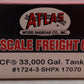 Atlas 1724-3 HO Scale SHPX ACF 33,000 Gallon Tank Car #17070 EX/Box