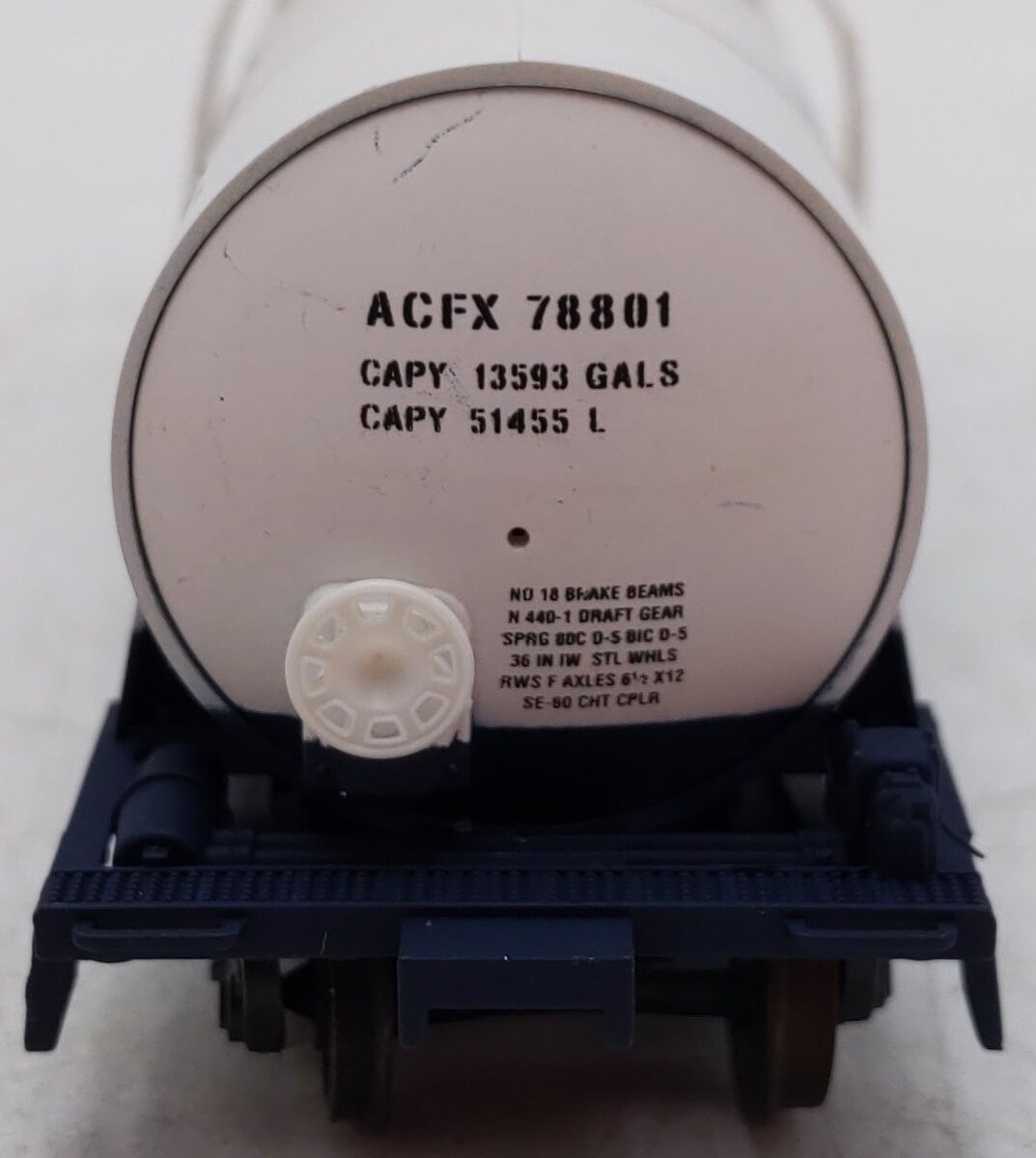 Atlas 1706 HO Scale Dry Branch Kaolin Tank Car ACFX #78801 VG/Box