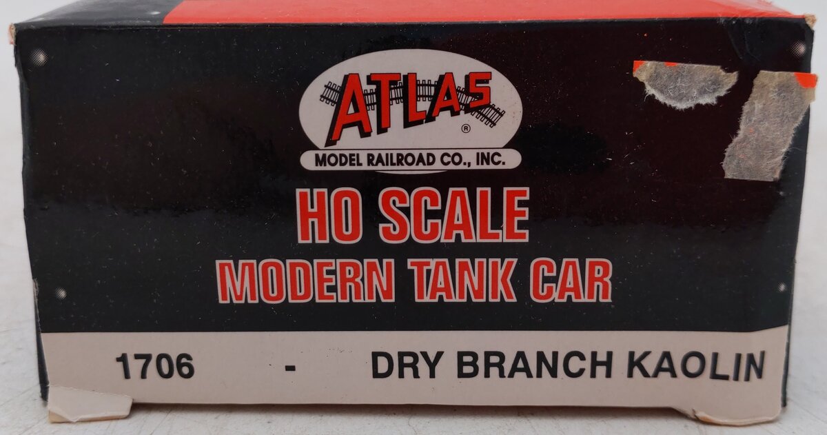 Atlas 1706 HO Scale Dry Branch Kaolin Tank Car ACFX #78801 VG/Box