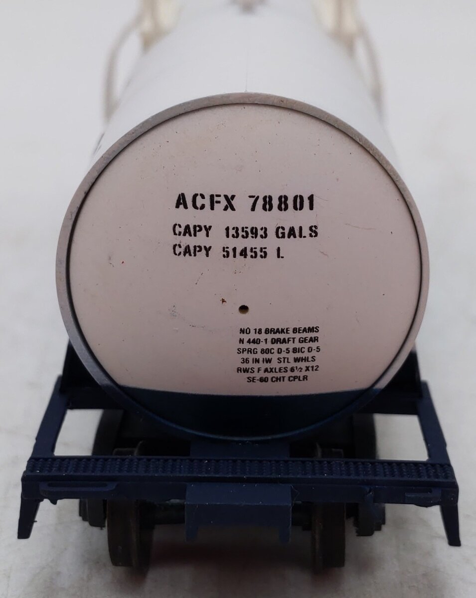 Atlas 1706 HO Scale Dry Branch Kaolin Tank Car ACFX #78801 VG/Box