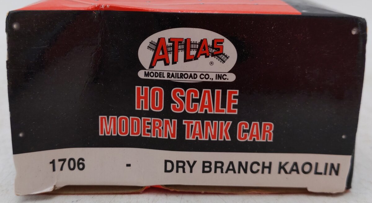 Atlas 1706 HO Scale Dry Branch Kaolin Tank Car ACFX #78801 VG/Box