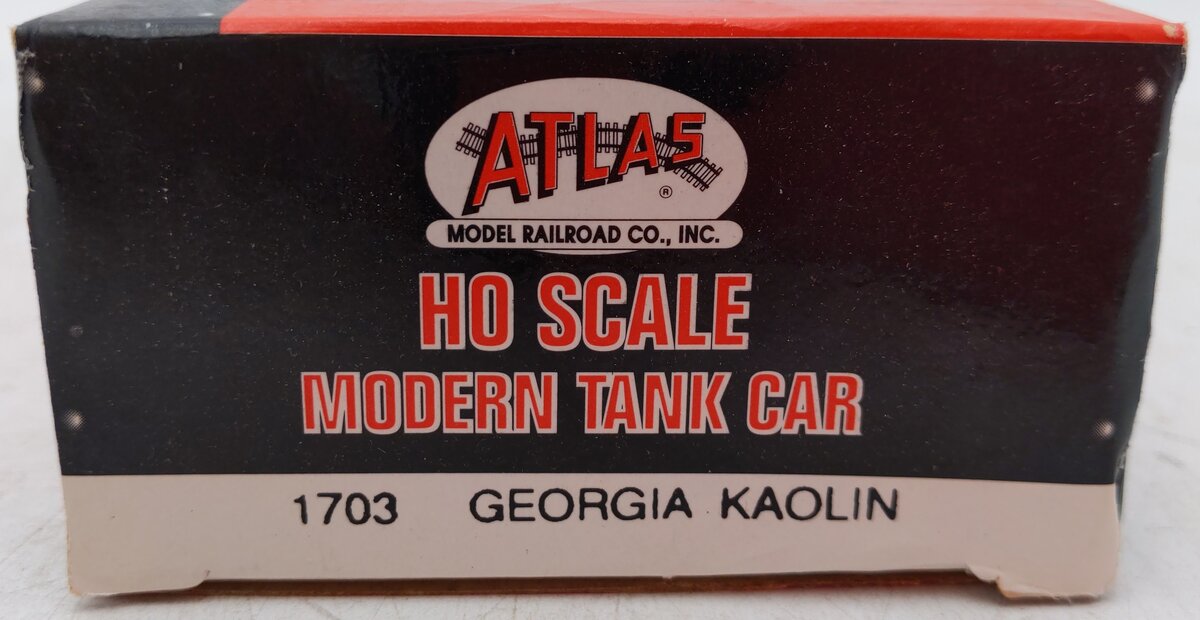 Atlas 1703 HO Scale Georgia Kaolin Tank Car ACFX 72634 VG/Box