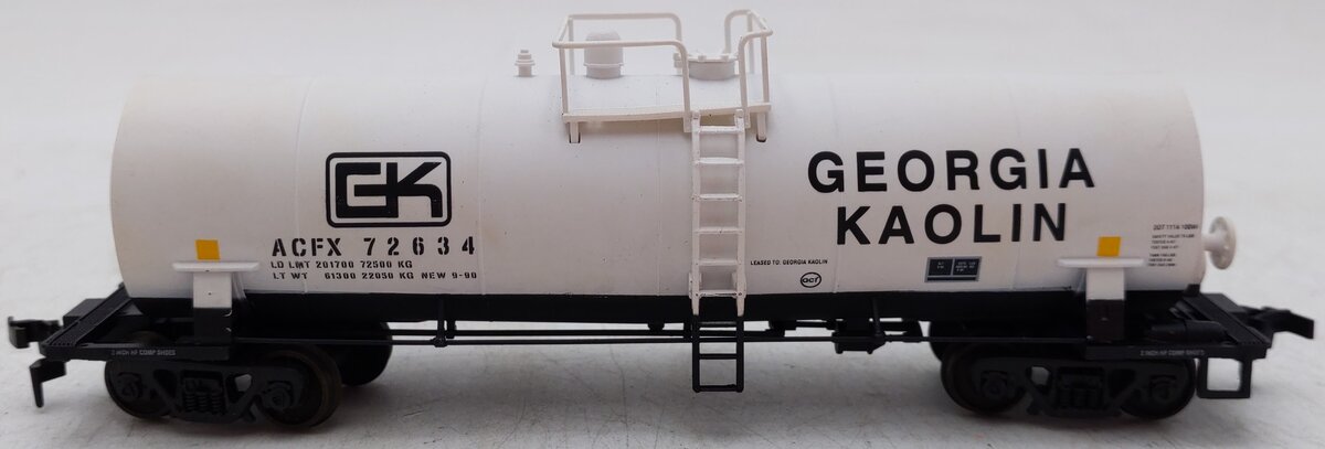 Atlas 1703 HO Scale Georgia Kaolin Tank Car ACFX 72634 VG/Box