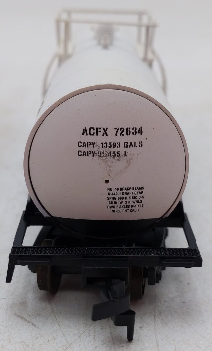 Atlas 1703 HO Scale Georgia Kaolin Tank Car ACFX 72634 VG/Box