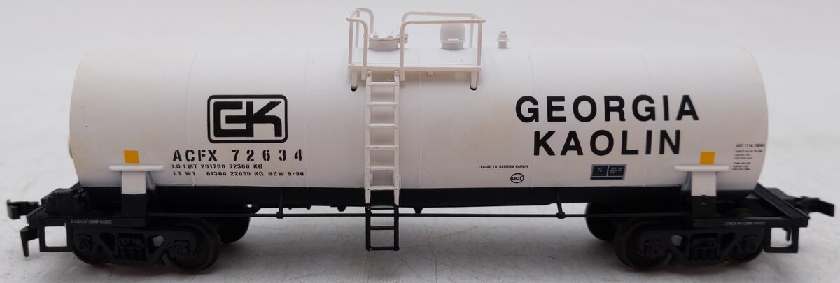 Atlas 1703 HO Scale Georgia Kaolin Tank Car ACFX 72634 VG/Box
