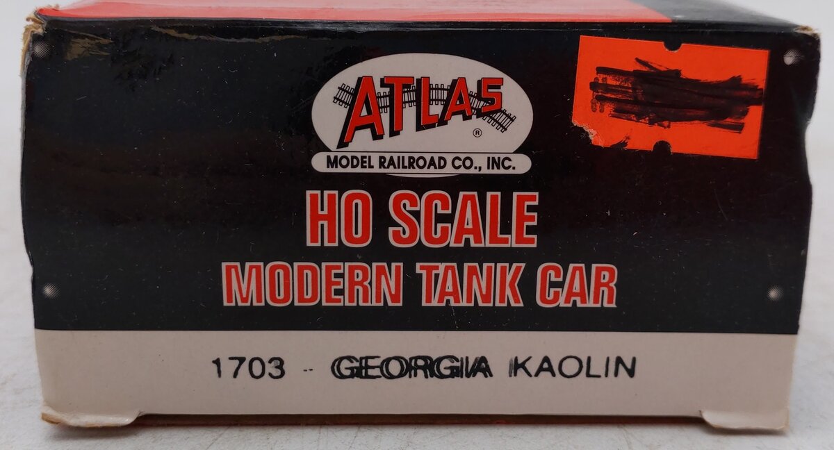 Atlas 1703 HO Scale Georgia Kaolin Tank Car ACFX 72634 VG/Box
