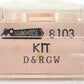 Roundhouse 8103 N Denver & Rio Grande Western Thrall Coal Gondola #56837 LN/Box