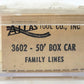 Atlas 3602 N Scale Family Line 50' Boxcar EX/Box