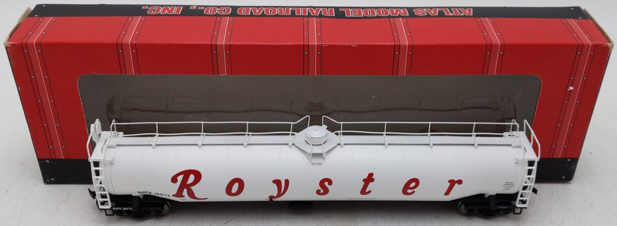 Atlas 1722-2 HO Scale Royster SHPX ACF 33,000 Gallon Tank Car #18672 EX/Box