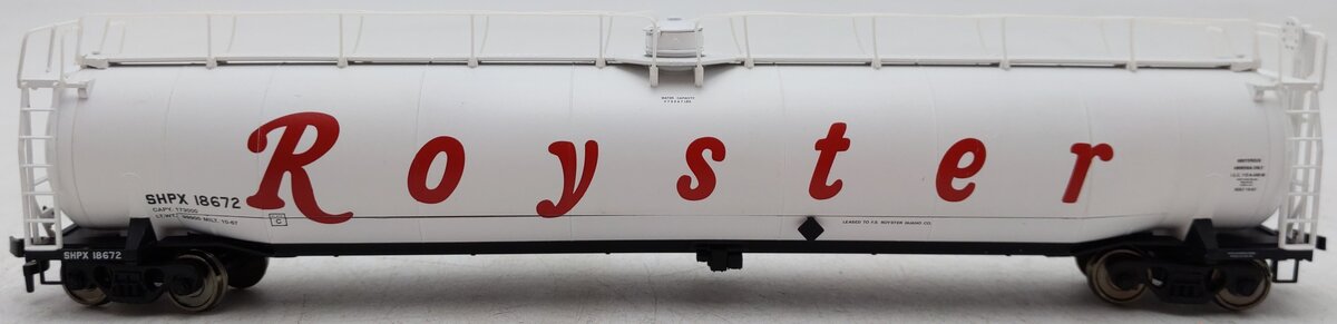 Atlas 1722-2 HO Scale Royster SHPX ACF 33,000 Gallon Tank Car #18672 EX/Box