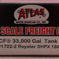 Atlas 1722-2 HO Scale Royster SHPX ACF 33,000 Gallon Tank Car #18672 EX/Box