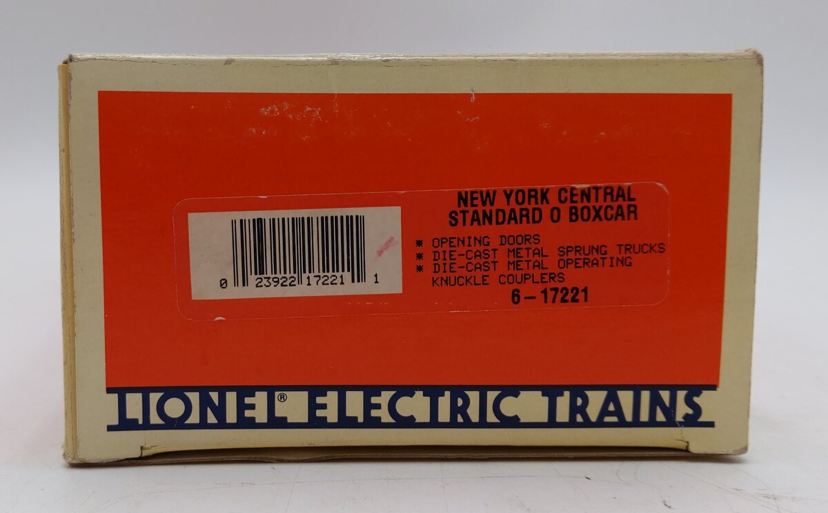 Lionel 6-17221 O Gauge New York Central Standard Boxcar #17221 LN/Box