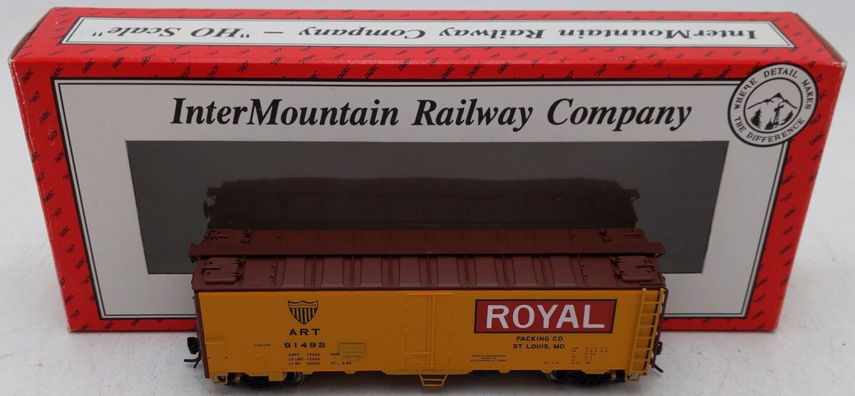 InterMountain 45534-06 HO Scale ART Refrigerator Car #91492 EX/Box
