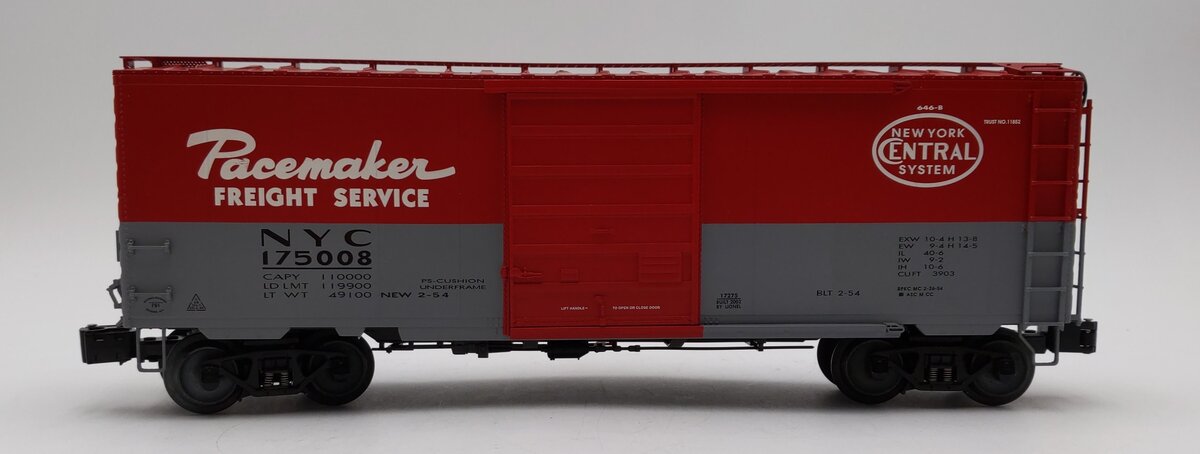 Lionel 6-17275 O Gauge New York Central Pacemaker Boxcar #175008 LN