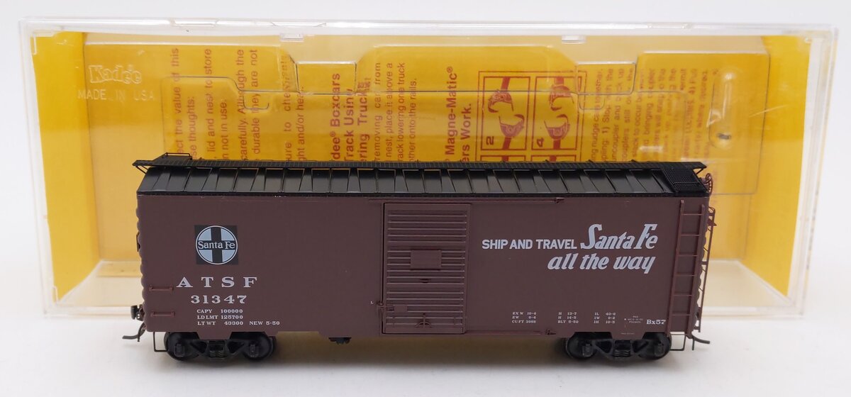 Kadee 4037 HO Scale ATSF 40' PS-1 Boxcar #31347 LN/Box