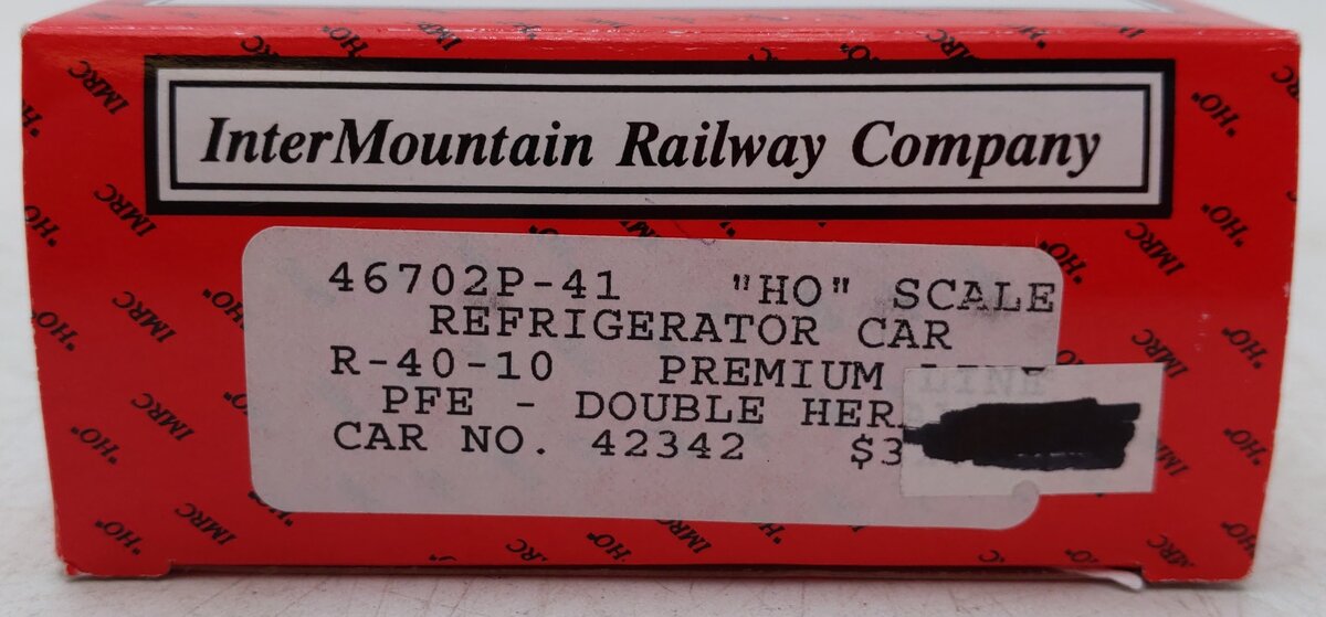 InterMountain 46702P-41 HO Scale Pacific Fruit Express R-40-10 Reefer Car #42342 EX/Box