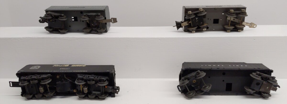 Lionel Vintage O-Gauge Lionel Lines & Rio Grande Locomotive Tenders [4] VG