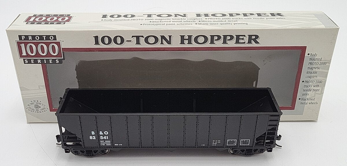 Proto 2000 23933 HO Scale Baltimore & Ohio 10-Ton 3-Bay Hopper #82541 EX/Box