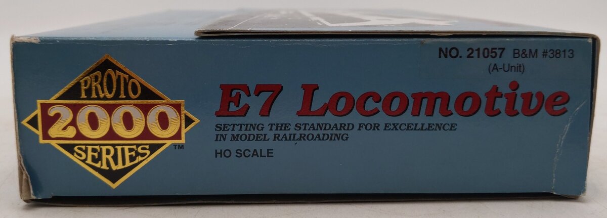 Proto 2000 21057 HO Scale Boston & Maine E7 Diesel Locomotive #3813 VG/Box