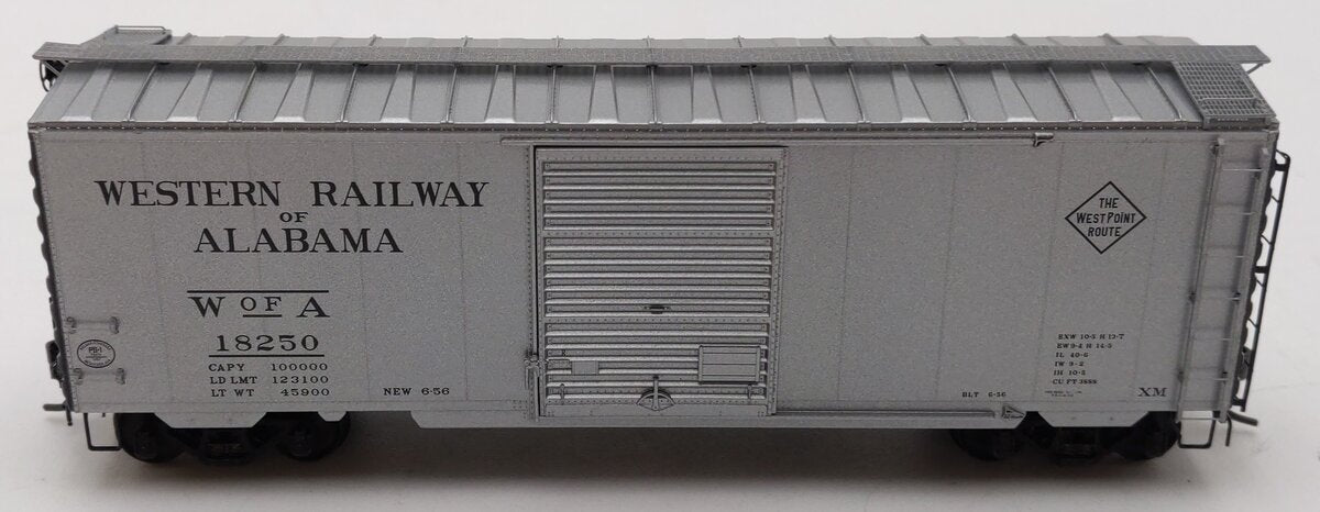 Kadee 5230 HO Western of Alabama 40' PS-1 Boxcar #18250 LN/Box