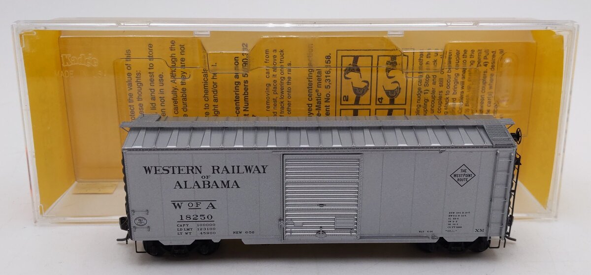 Kadee 5230 HO Western of Alabama 40' PS-1 Boxcar #18250 LN/Box