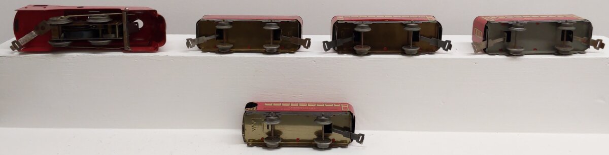 Marx 865 Prewar O Gauge NYC Electric Passenger Train Set VG