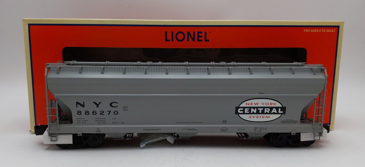 Lionel 6-27116 O Gauge New York Central 3-Bay ACF Hopper #886270 LN/Box