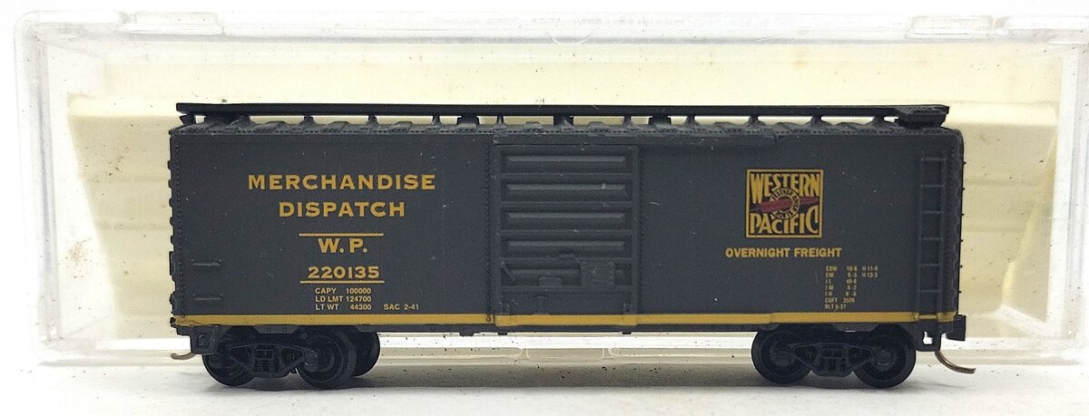 Aztec 2016-17 N Scale Western Pacific "Merchandise Dispatch" Box Car #220135 LN/Box