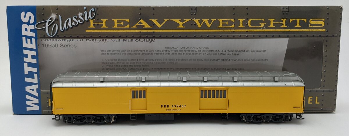 Walthers 932-10531 HO PRR Maintenance of Way HWT Baggage Car #492457 LN/Box