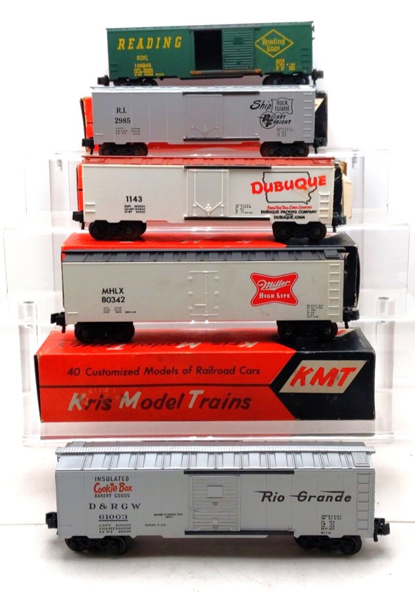 KMT O Scale Assorted Boxcars [5] VG/Box