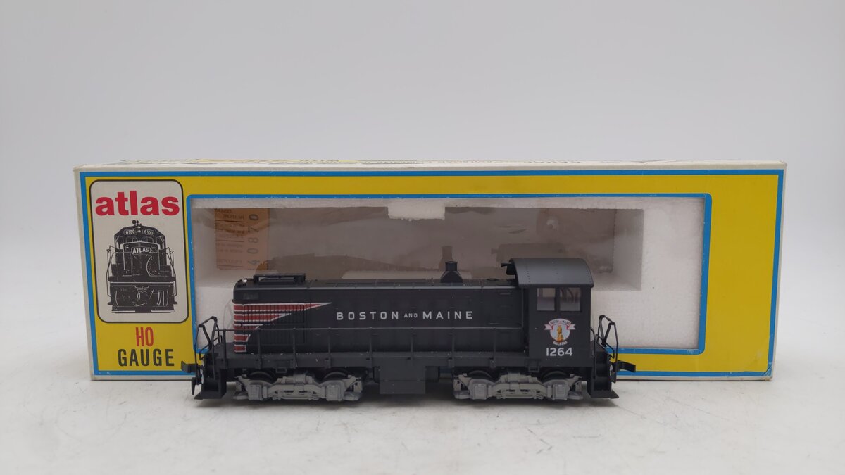 Atlas 8088 Boston Maine S2 Diesel Switcher Locomotive #1264 EX/Box