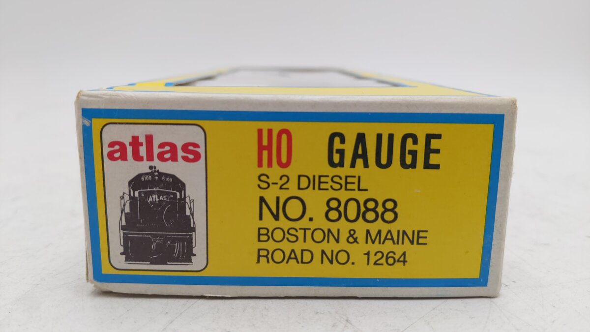 Atlas 8088 Boston Maine S2 Diesel Switcher Locomotive #1264 EX/Box
