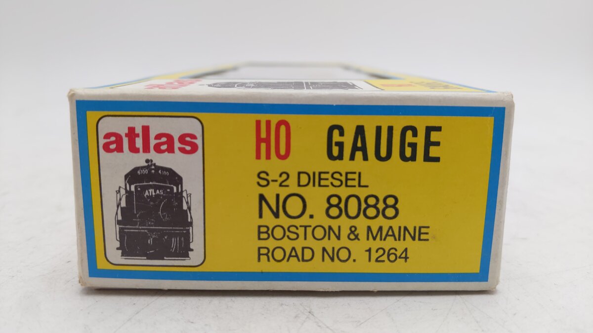 Atlas 8088 Boston Maine S2 Diesel Switcher Locomotive #1264 EX/Box