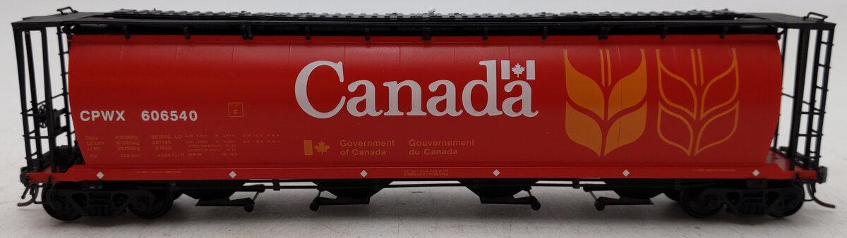 InterMountain 45102-04 HO Scale Red Canadian CNWX Cylindrical Hopper Car #606540 EX/Box