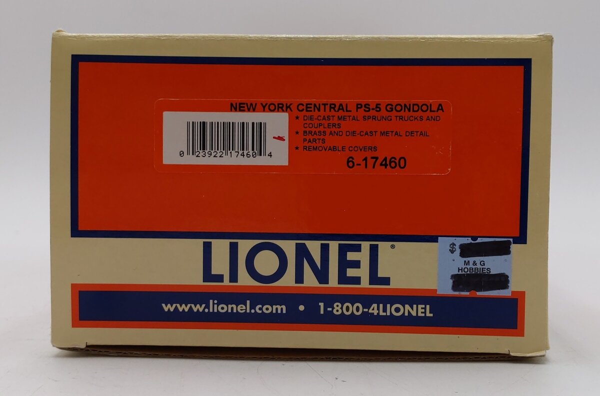 Lionel 6-17460 O Gauge New York Central PS-5 Gondola #749592 LN/Box