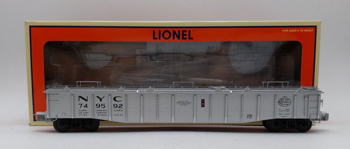 Lionel 6-17460 O Gauge New York Central PS-5 Gondola #749592 LN/Box