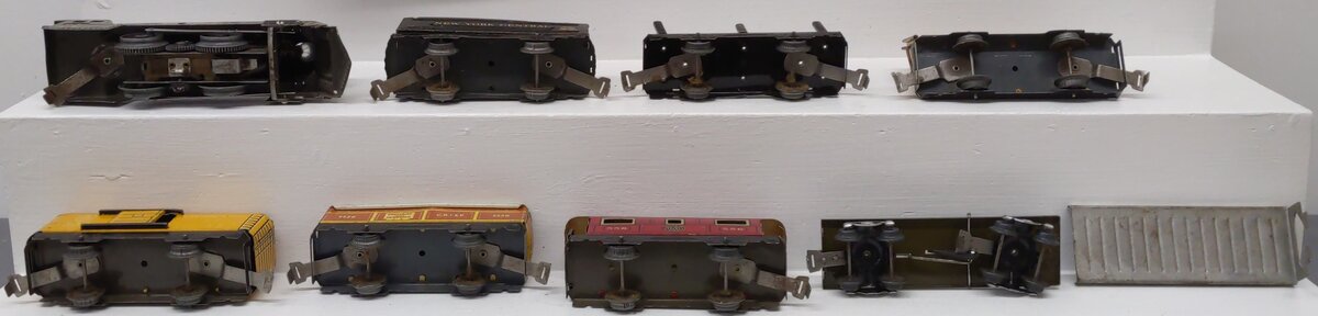 Marx 5029 Prewar Tin Plate Steam Locomotive Freight Train Set VG/Box