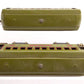 Lionel 337/338 Vintage Standard Gauge Olive Green Pullman And Observation Cars VG