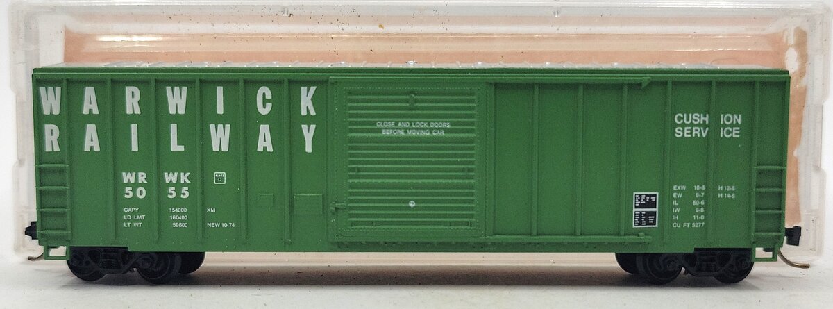 Roundhouse 8261 N Scale Warwick 50' FMC 5347 Boxcar #5055 LN/Box