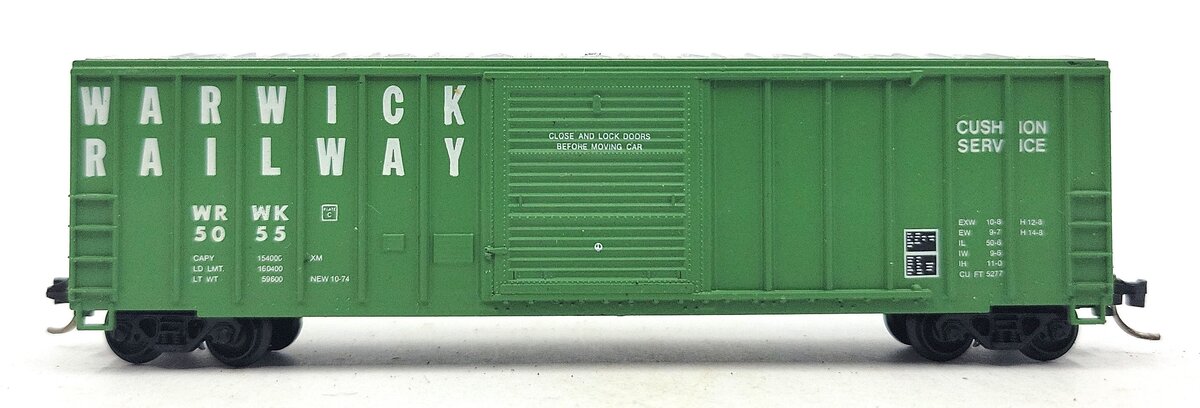 Roundhouse 8261 N Scale Warwick 50' FMC 5347 Boxcar #5055 LN/Box