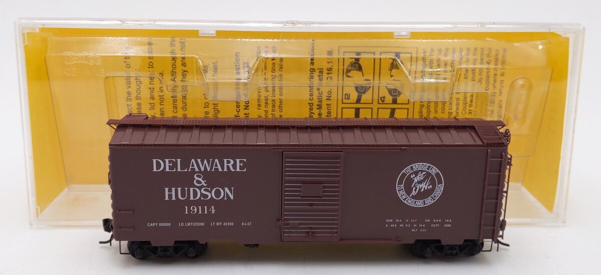 Kadee 4004 HO Scale Delaware & Hudson 40' PS-1 Standard Boxcar #19114 LN/Box