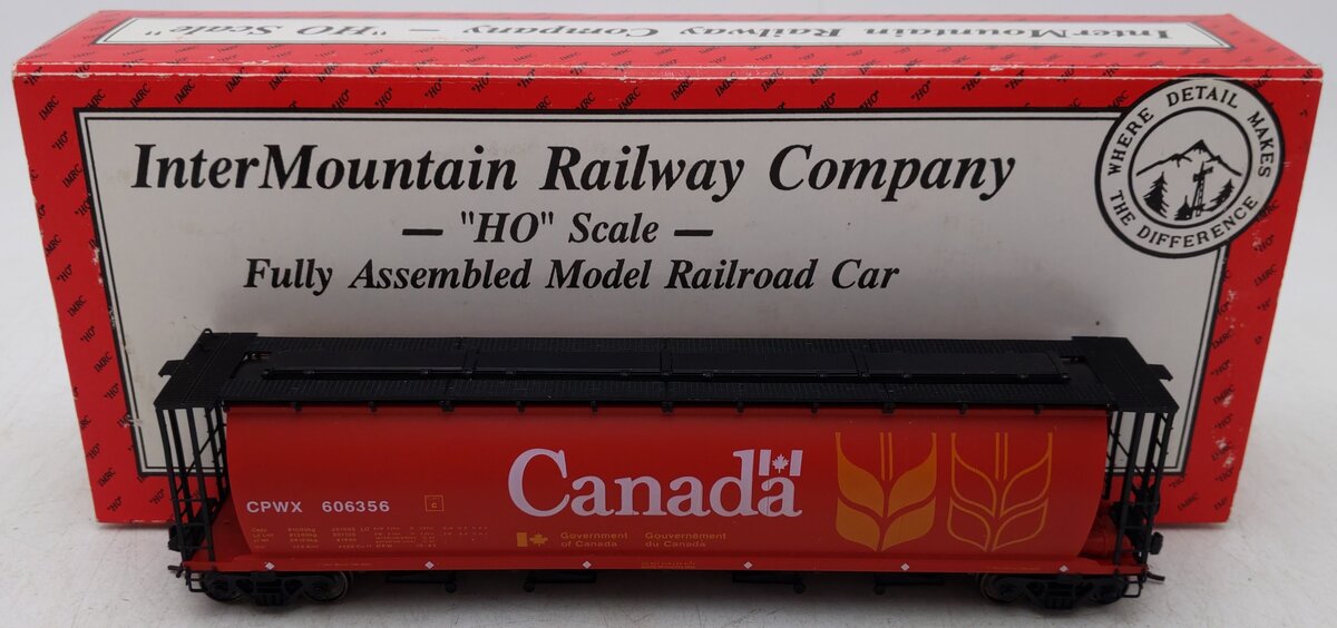 InterMountain 45102-34 HO CPWX Cylindrical Hopper Car #606356 EX/Box