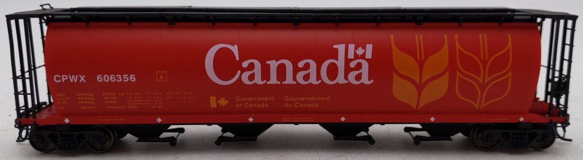 InterMountain 45102-34 HO CPWX Cylindrical Hopper Car #606356 EX/Box