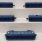 MTH 10-1064 O Gauge Blue Comet Passenger Car Set (Set of 5) VG