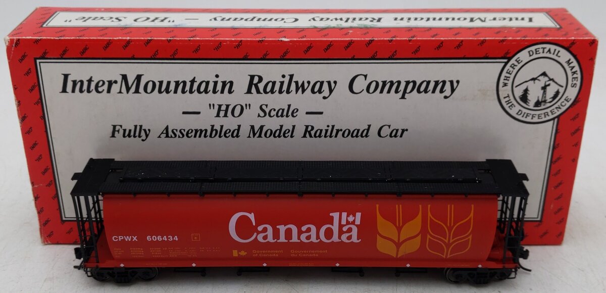 InterMountain 45102-35 HO CPWX Cylindrical Hopper Car #606434 EX/Box