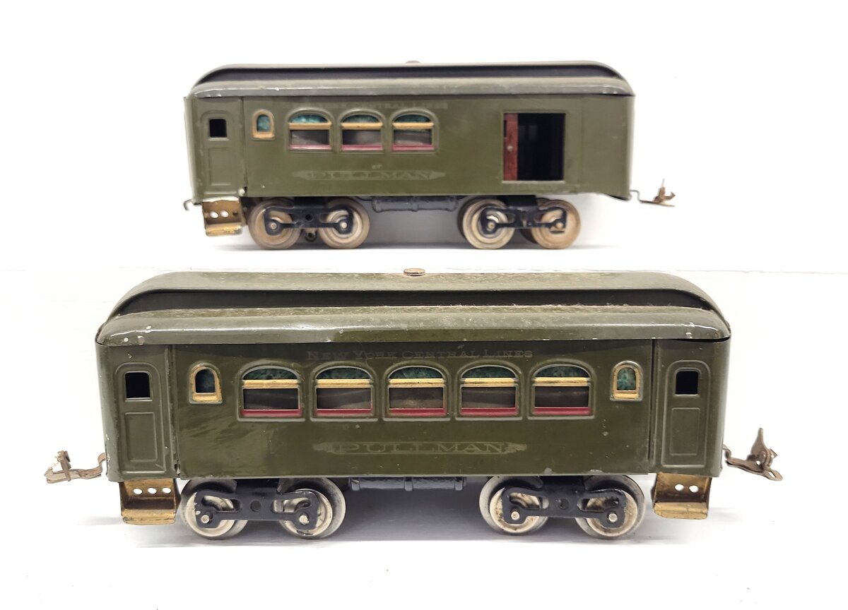 Lionel Standard Gauge Vintage NYC Tinplate Passenger Cars: 31, 35 [2] VG