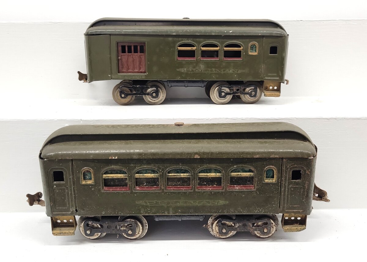Lionel Standard Gauge Vintage NYC Tinplate Passenger Cars: 31, 35 [2] VG