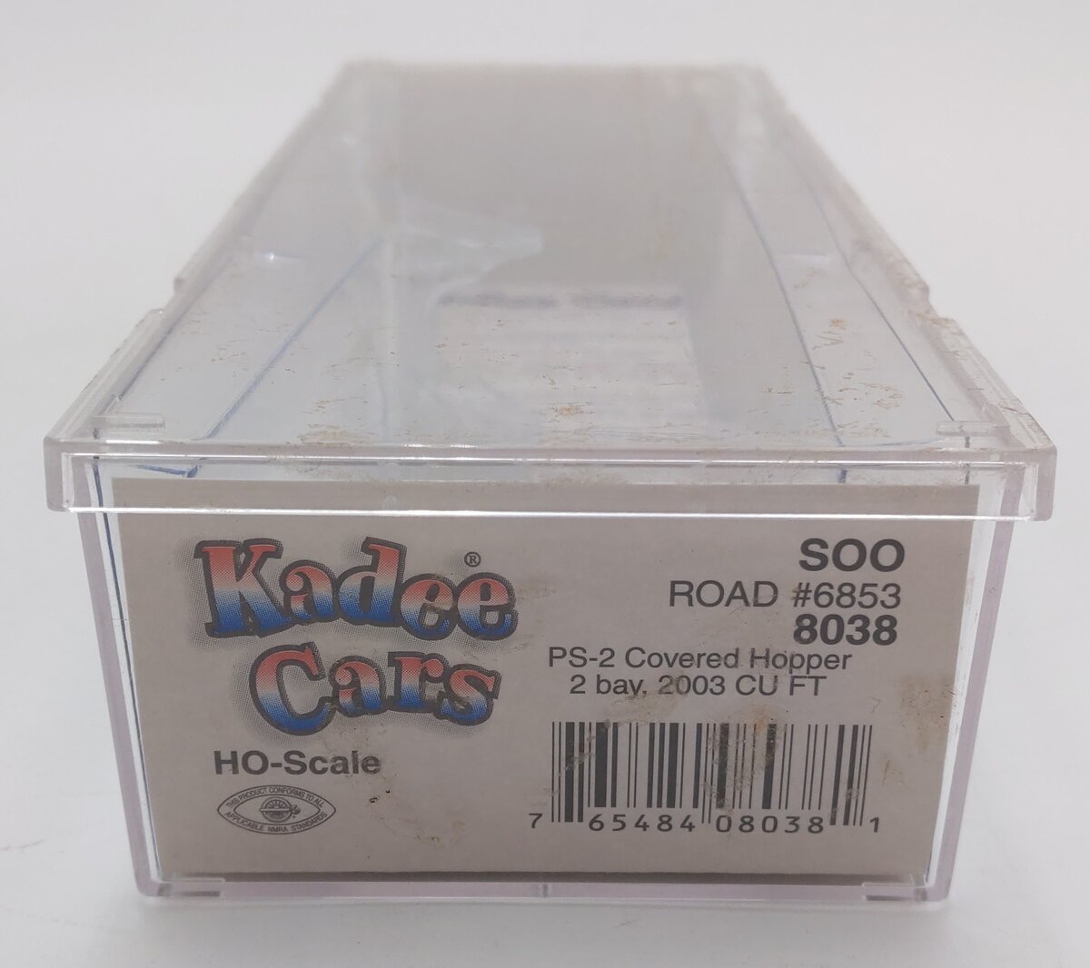 Kadee 8038 HO Scale SOO Line PS-2 2-Bay Covered Hopper #6853 LN/Box