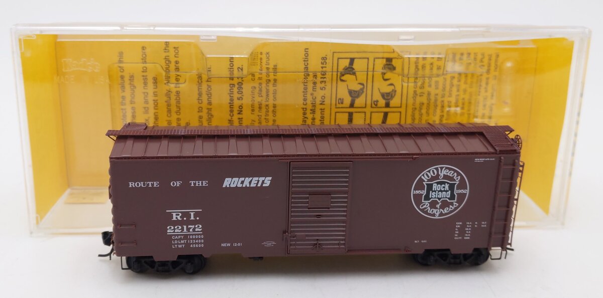Kadee 4008 HO Rock Island 40' PS-1 Single 6' Door Boxcar #22172 LN/Box